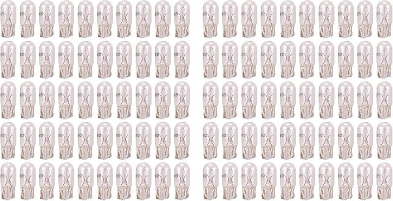 Bawkars 100 PCS 7443 Brake Light Bulb, T10 W21/5W Turn Signal/Tail/Reverse/Lights, 12V Automotive Miniature Bulbs Clear Halogen Light, Replacement for Cars, Trucks, SUVs (White) - Image 1